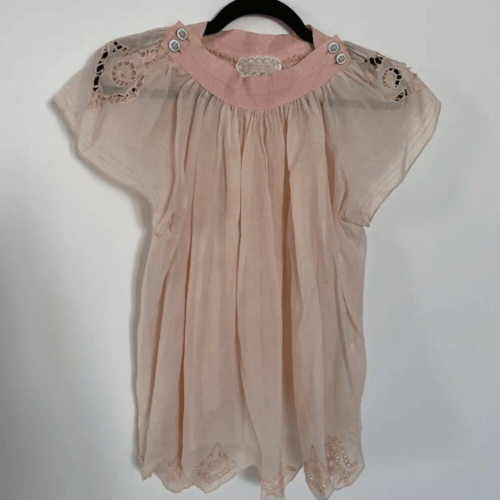 I Pinco Pallino Imelde & Stefano Cavalleri Top With Buttons Detailing Pink